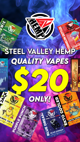 Steel Valley Hemp $20 Quality Vape